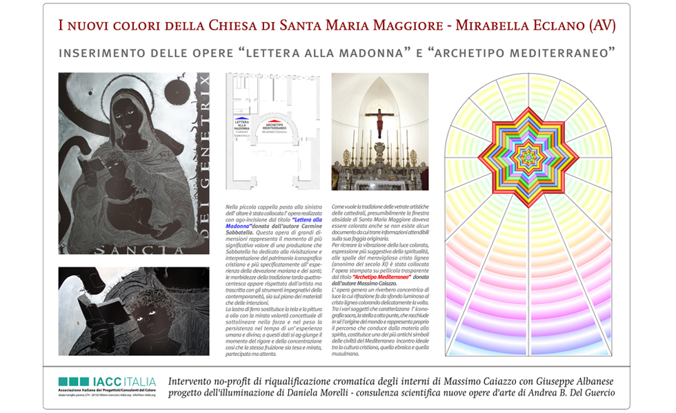 Progetto di riqualificazione cromatica, I nuovi colori della chiesa di Santa Maria Maggiore, Avellino 2011