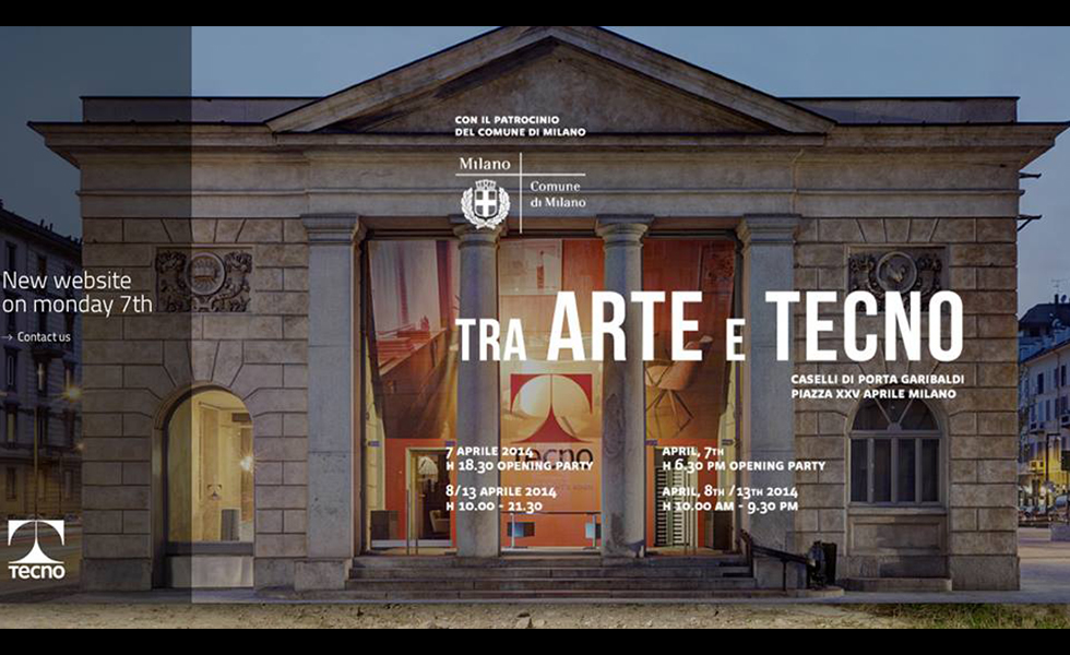 Dodici Tavoli per le Case dell'Arte 2014, Tecno espone al Salone del Mobile le interpretazioni artistiche del tavolo Vara di Luca Scacchetti